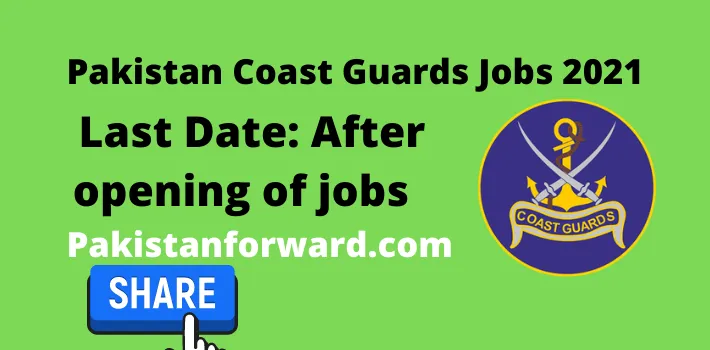 Pakistan coast guard jobs 2022