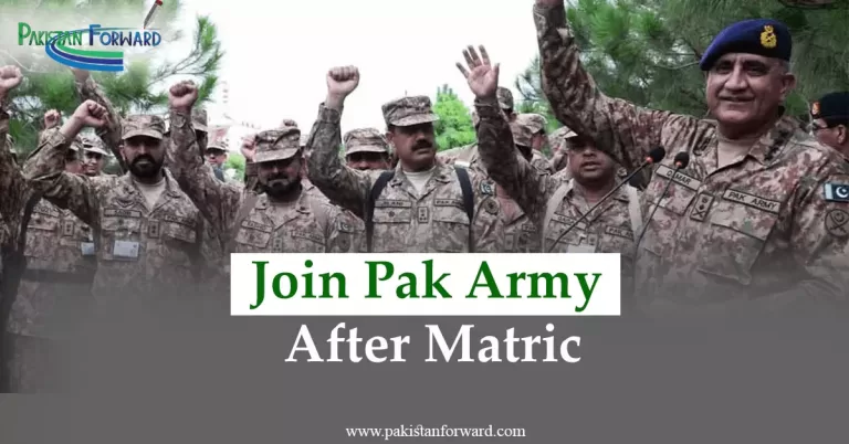 Join Pak Army after Matric | Apply Online for Pakistan Armed Forces
