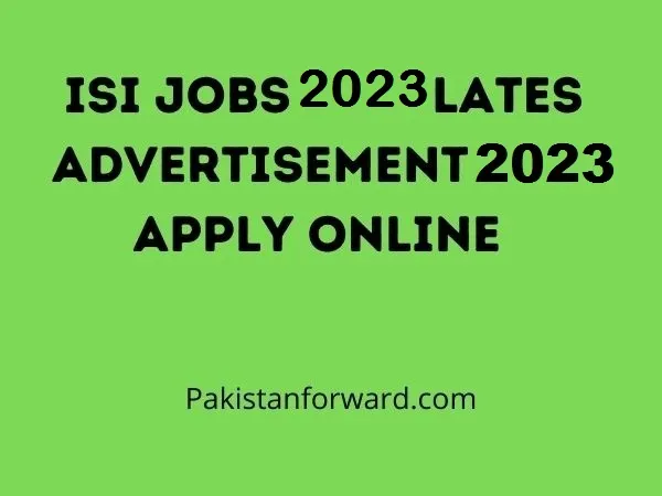ISI Jobs 2023 | Latest Advertisement( Apply online)